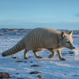 Arctic fox + Armadillo